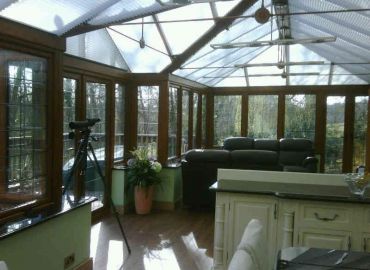 The finished interior of this spectacular room