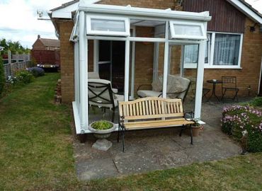 The finished conservatory just 2 days later