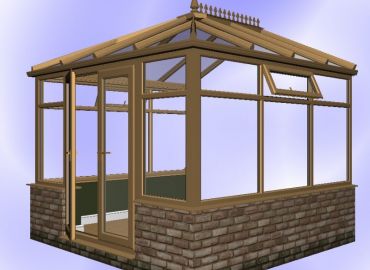 Edwardian Conservatory finished in oak