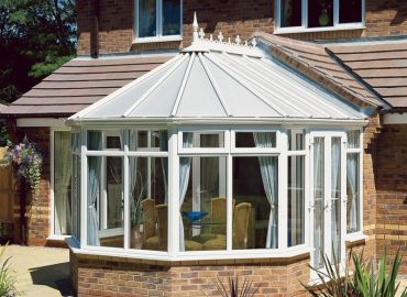 French doors to the side