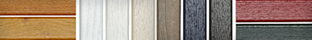Wide range of colours and real wood effect window frames