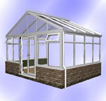 Gable Conservatory with Dwarf Wall