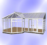 Full Height DIY P-Shaped Victorian Conservatory